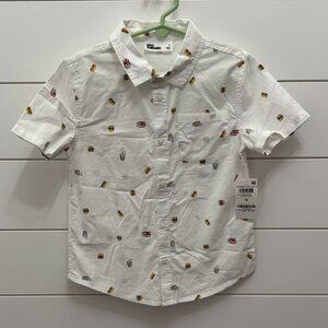 NWT Epic Threads Hotdog/Hamburger Button Up Shirt